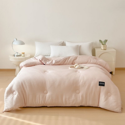 宝士康家纺 2025新款加厚泡泡棉大豆冬被子被芯 拿铁慕斯