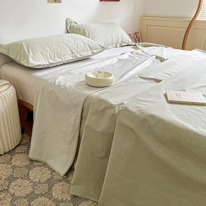 91家纺网 家纺一手货源 找家纺 （总）久云居 2025新款亲肤舒适全棉色织防水床单