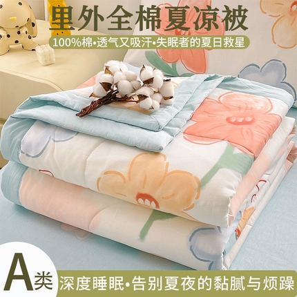 91家纺网 家纺一手货源 找家纺 （总）思雅庭 2025新款里外全棉夏被新疆棉花夏凉被空调被