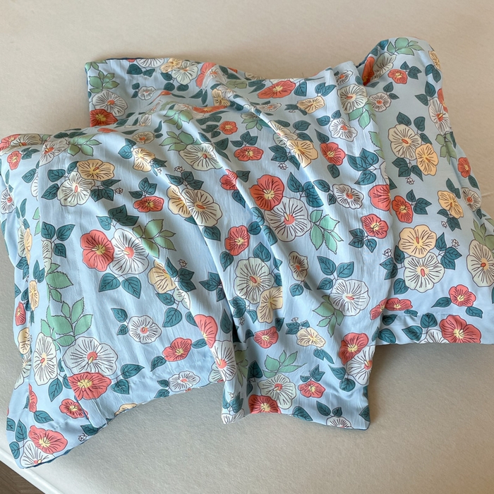 91家纺网 家纺一手货源 找家纺 宝士康家纺 2025新款10A抗菌双层纱豆豆绒夏被 青阳蓝