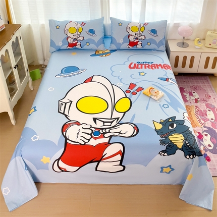 91家纺网 家纺一手货源 找家纺 （总）名兮2025新款大版经典奥特曼三丽鸥三件套全棉纯棉床单