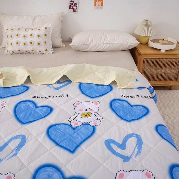 91家纺网 家纺一手货源 找家纺 （总）富艺隆 2025新款超声波亲肤绒夏被夏凉被直播爆款超声波夏被空调被