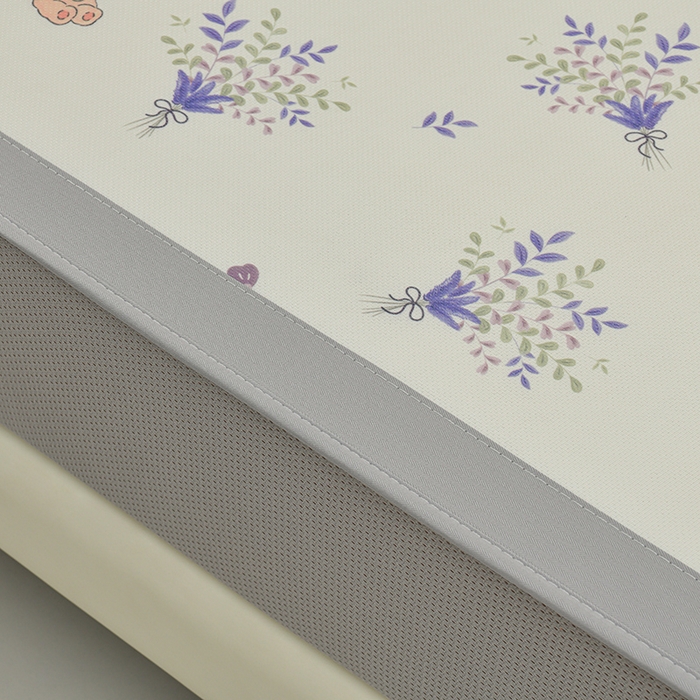 91家纺网 家纺一手货源 找家纺 简一 2025新款A类碳光印花数码冰丝凉席系列-床笠款 普罗旺斯