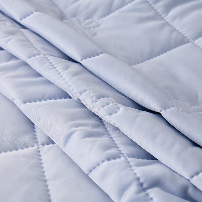 91家纺网 家纺一手货源 找家纺 眠多宝 2025新款冰激凌凉感丝纯色夏被被子被芯（跨境电商） 冰河蓝