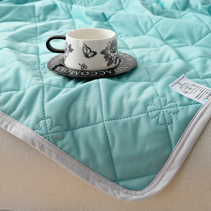 91家纺网 家纺一手货源 找家纺 眠多宝 2025新款冰激凌凉感丝纯色夏被被子被芯（跨境电商） 薄荷绿