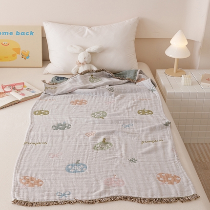 91家纺网 家纺一手货源 找家纺 （总）麻依 2025新款全棉纱布浴巾披肩旅行毯子