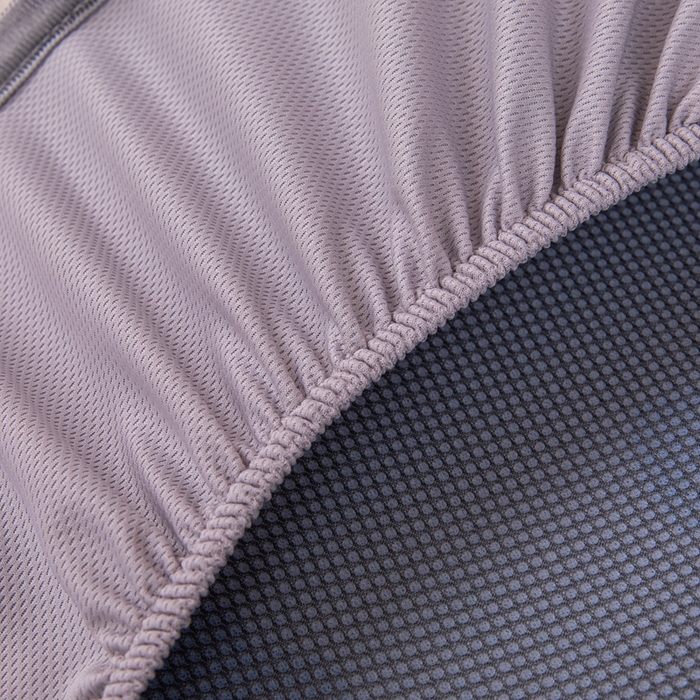 91家纺网 家纺一手货源 找家纺 凌云家纺  2025新款提花凉感冰丝席床笠款三明治凉席三件套 甜心-蓝