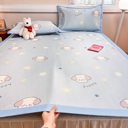 慕尚家纺 2025新款数码印花床席床笠款冰藤席 床席款-酷奇