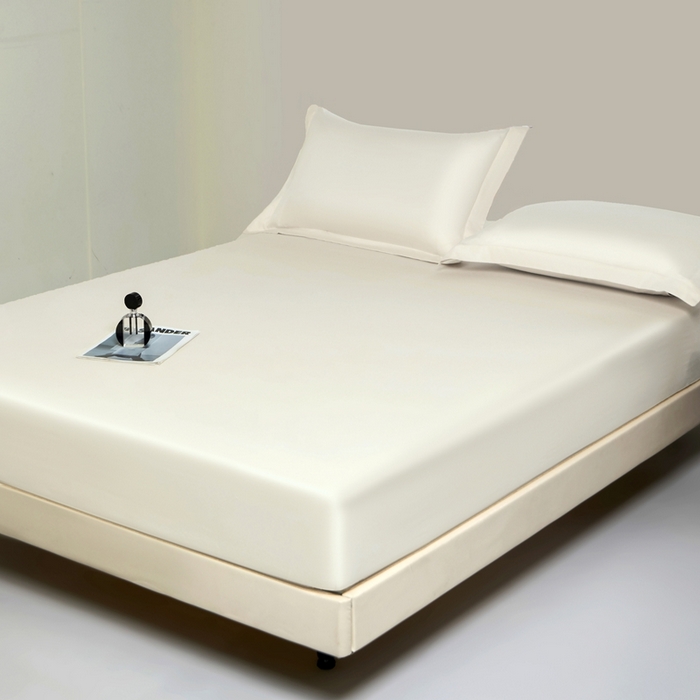 91家纺网 家纺一手货源 找家纺 秀色家纺 2024新品 A类100支双股长绒棉单品床笠 梦易-皓月白