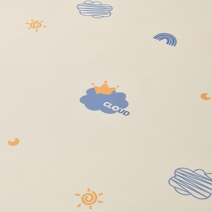 91家纺网 家纺一手货源 找家纺 简一 2025新款A类碳光印花数码冰丝凉席系列-床单款 蓝天白云