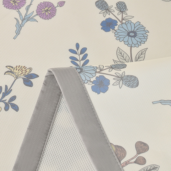 91家纺网 家纺一手货源 找家纺 简一 2025新款A类碳光印花数码冰丝凉席系列-床单款 花开半夏