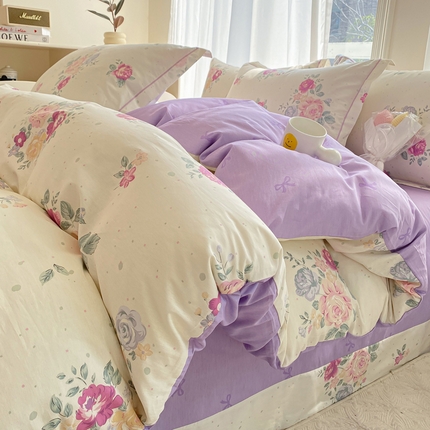 91家纺网 家纺一手货源 找家纺 （总）凌鼎 2025新款13070全棉印花款四件套