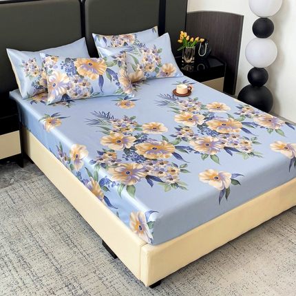 91家纺网 家纺一手货源 找家纺 （总）纽缦家纺 2025新款印花冰丝床笠