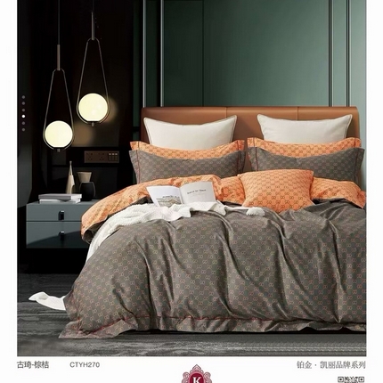 91家纺网 家纺一手货源 找家纺 （总）未来家居 JAMES KELLY （铂金凯丽）2025新款40支13376全棉印染铂金四件套