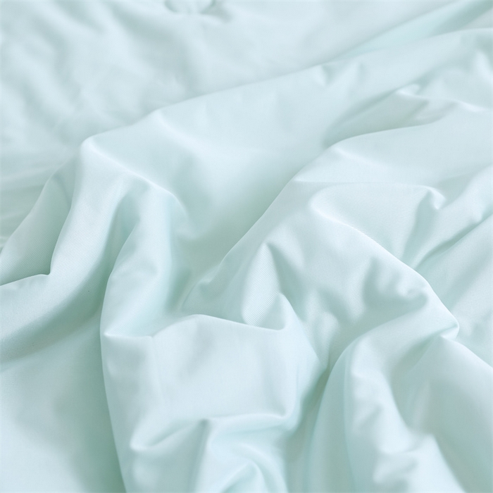 91家纺网 家纺一手货源 找家纺 默忆 2025新款锦氨纯色双拼凉感丝夏被豆豆夏凉被空调被豆豆被 香草绿