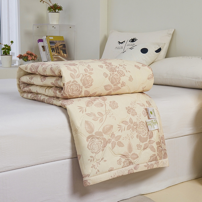 91家纺网 家纺一手货源 找家纺 被多多被业 2025新款凉感丝印花夏被夏凉被空调被 复古花