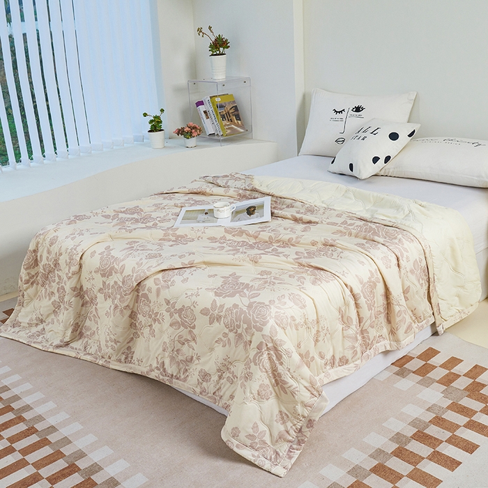 91家纺网 家纺一手货源 找家纺 （总）被多多被业 2025新款凉感丝印花夏被夏凉被空调被