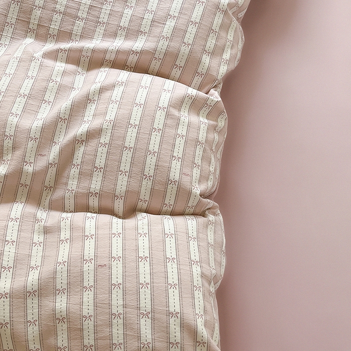 91家纺网 家纺一手货源 找家纺 玖明2025新款A类加厚柔软针织棉双层纱四件套 简约时光