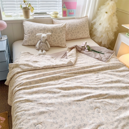 名兮家居 2025新款皱皱棉夏被夏凉被空调被 柔晨