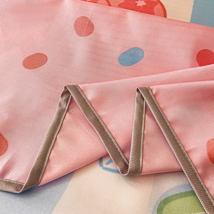 91家纺网 家纺一手货源 找家纺 纽缦家纺 2025新款印花冰丝防滑床单 炎炎夏日