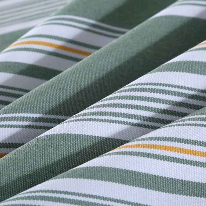 91家纺网 家纺一手货源 找家纺 恋尚羽 2025新款加厚纯棉老粗布凉席三件套 条纹 绿