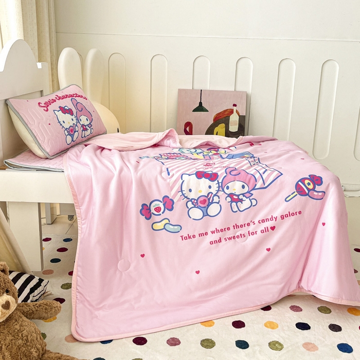 91家纺网 家纺一手货源 找家纺 （总）花满路 2025新款儿童针织棉夏被