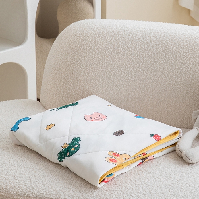 91家纺网 家纺一手货源 找家纺 嗨生活2025年儿童夏被 幼儿园夏被 凉感丝夏被 动物世界