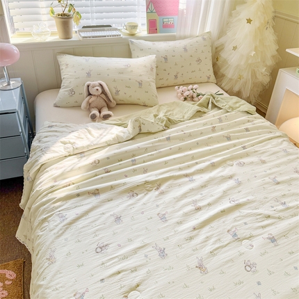 91家纺网 家纺一手货源 找家纺 （总）名兮家居 2025新款皱皱棉夏被夏凉被空调被