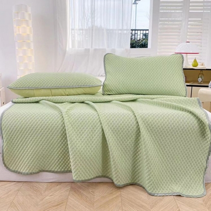 （总）鸿羽樱家纺2025新款直播A类冰豆豆凉席三件套凉豆豆软凉席可机洗空调席子
