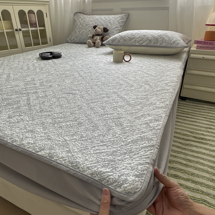 91家纺网 家纺一手货源 找家纺 金爱家 2025新款430克中分子豆豆席凉席席子 豆豆席-流金岁月灰