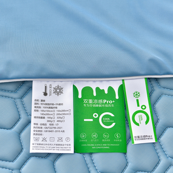 91家纺网 家纺一手货源 找家纺 民新家纺 2025新款凉感丝床裙乳胶凉席系列 唯美-海天蓝