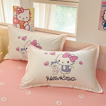 91家纺网 家纺一手货源 找家纺 （总）博雅 2025新款三丽鸥全棉大版单枕套