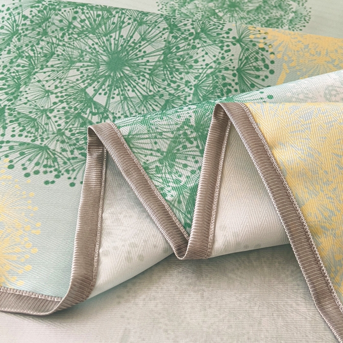 91家纺网 家纺一手货源 找家纺 纽缦家纺 2025新款印花冰丝防滑床单 蒲公英