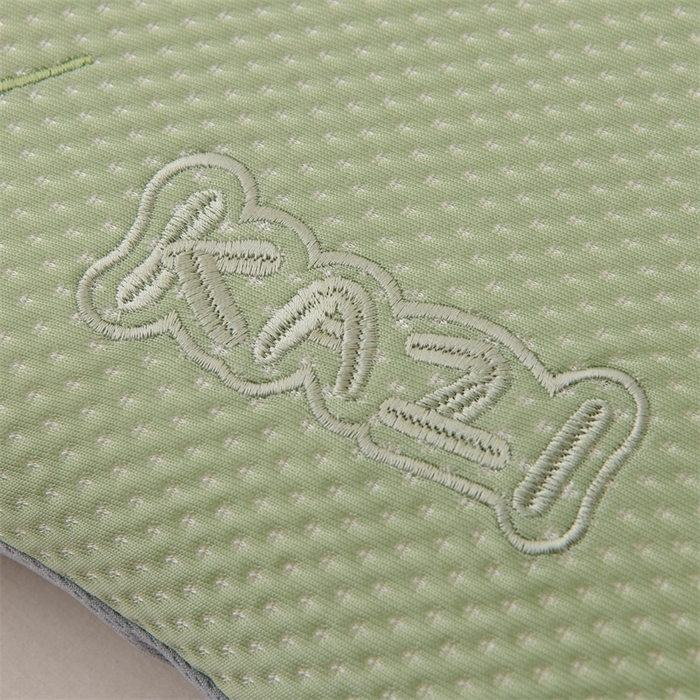 91家纺网 家纺一手货源 找家纺 芯洲2025新款卡通儿童凉感冰豆豆记忆枕夏季舒适可爱造型枕头枕芯 大福-绿