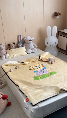 91家纺网 家纺一手货源 找家纺 （总）喜多兔儿童家纺 2025新款60S兰精天丝睡袋防踢被