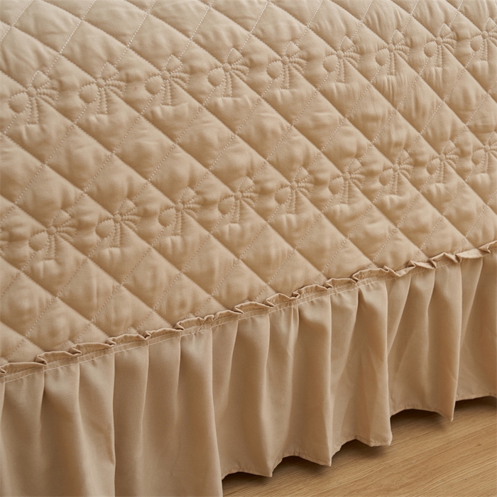 91家纺网 家纺一手货源 找家纺 恒爱家纺 2025新款A类针织棉立体单床盖-扶桑花 扶桑花-金典驼