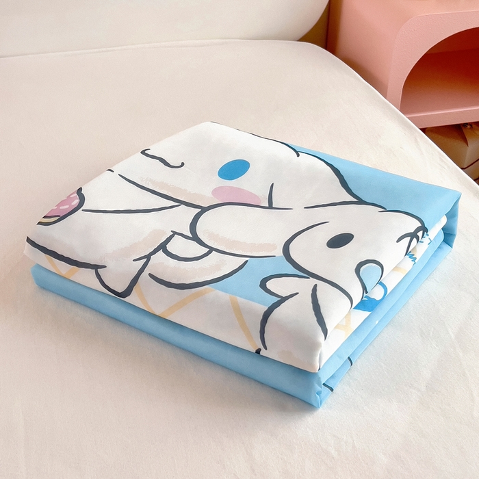 91家纺网 家纺一手货源 找家纺 吉咪兔家纺 25年新款三丽鸥库洛米儿童凉感丝夏被卡通空调被幼儿园午睡夏被夏凉被空调被 兄弟玉桂狗