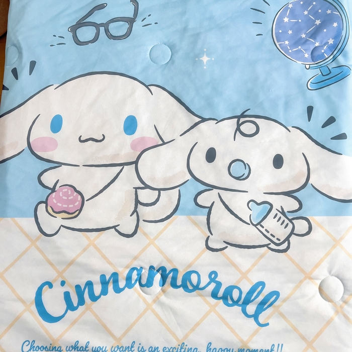 91家纺网 家纺一手货源 找家纺 吉咪兔家纺 25年新款三丽鸥库洛米儿童凉感丝夏被卡通空调被幼儿园午睡夏被夏凉被空调被 兄弟玉桂狗