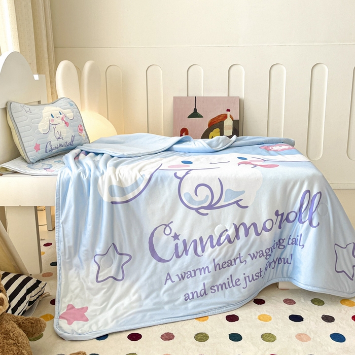 91家纺网 家纺一手货源 找家纺 花满路 2025新款儿童针织棉夏被 玉桂狗