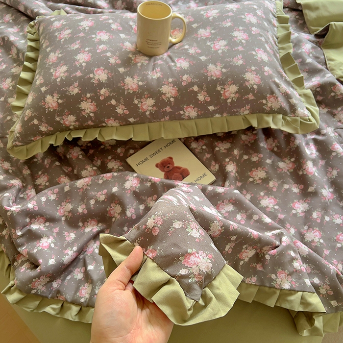 91家纺网 家纺一手货源 找家纺 欧尚 2025新款夏被四件套 暗香