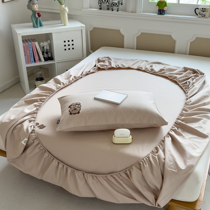 91家纺网 家纺一手货源 找家纺 席世家 2025春夏新款全棉纯棉老粗布印花床笠凉席席子 卡皮拉