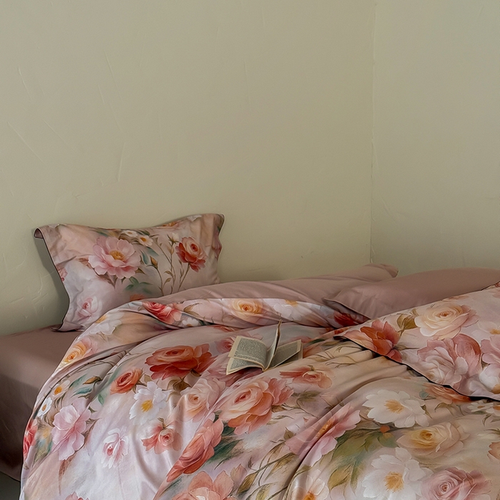 91家纺网 家纺一手货源 找家纺 涞澳家纺 2025新款亲肤舒适悦棉四件套 采薇