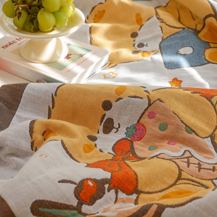 91家纺网 家纺一手货源 找家纺 （总）雯雨2025新款A类卡通双人纱布枕套