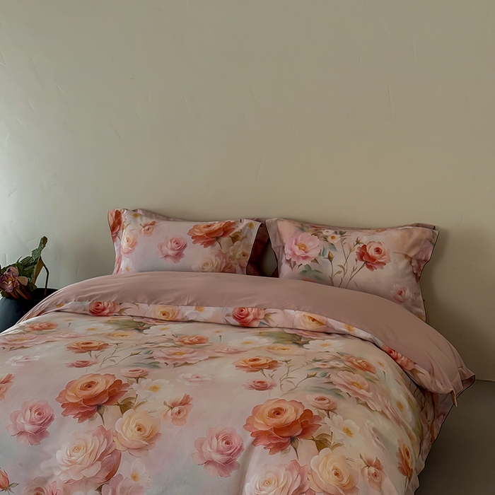 91家纺网 家纺一手货源 找家纺 涞澳家纺 2025新款亲肤舒适悦棉四件套 采薇