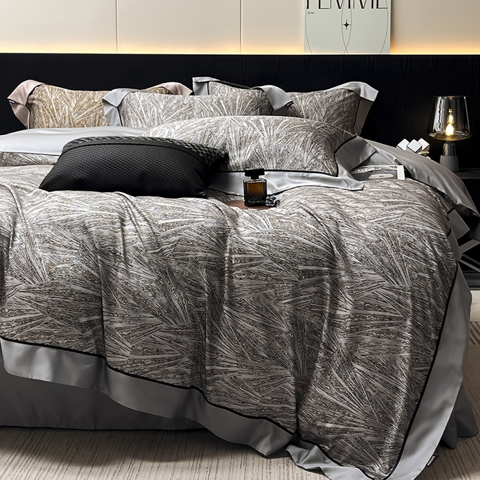 91家纺网 家纺一手货源 找家纺 （总） 2025高端轻奢A类母婴级天丝棉全工艺刺绣四件套纯棉全棉高端夏季丝滑裸睡长绒棉床上用品