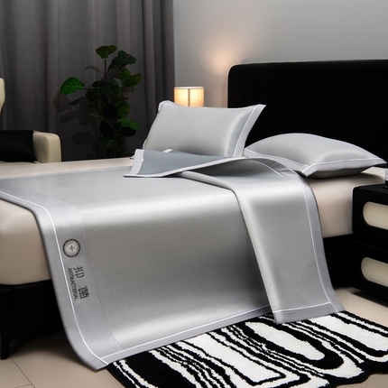 91家纺网 家纺一手货源 找家纺 （总）水云缦 2025新款抗菌碳光冰丝席