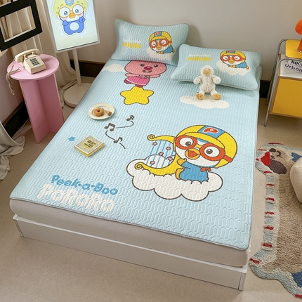 金爱家2025新款啵乐乐乳胶凉席 凉席音乐派对