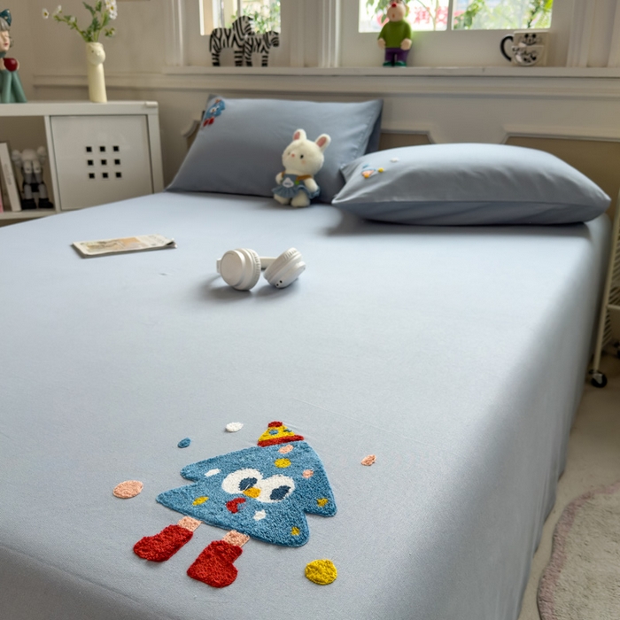 91家纺网 家纺一手货源 找家纺 席世家 2025春夏新款全棉纯棉老粗布印花床单凉席席子 幸运帽