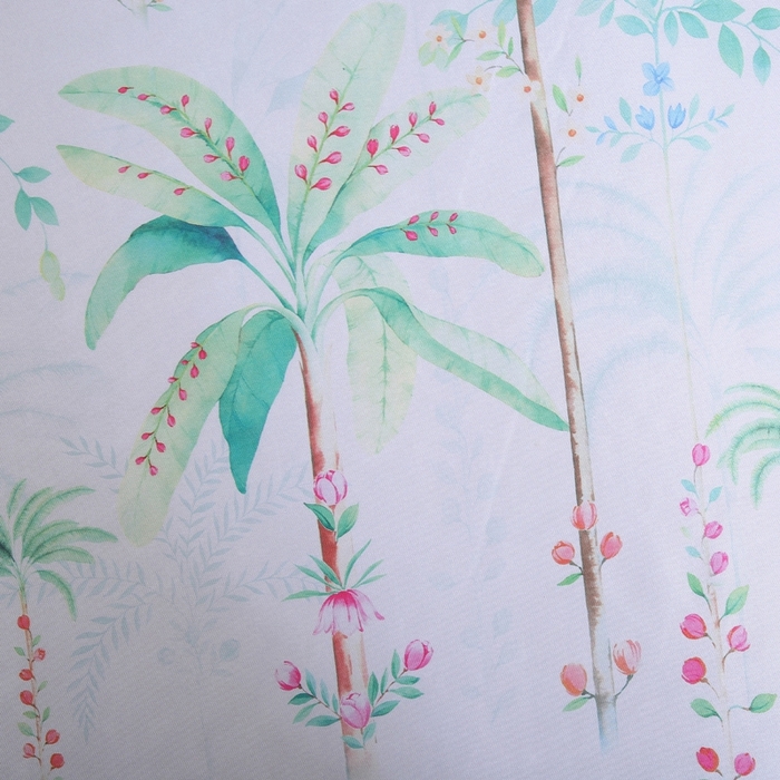 91家纺网 家纺一手货源 找家纺 情恒家纺2025新款床裙款冰丝布艺软凉席三件套 花间意-玉