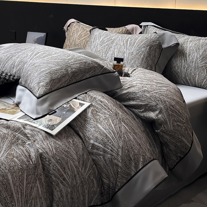 91家纺网 家纺一手货源 找家纺 （总） 2025夏季新品A类100支天丝棉夹棉床盖床笠四件套全棉纯棉床单加厚高端重工刺绣长绒棉床上用品   